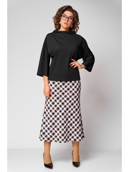 1284 черный/клетка