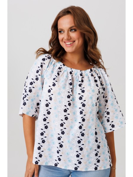 1254 белый (цветы)