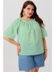 Блузка артикул: 1252 зеленый от Anastasia - вид 3