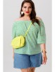 Блузка артикул: 1252 зеленый от Anastasia - вид 5