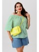 Блузка артикул: 1252 зеленый от Anastasia - вид 9