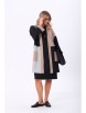 Плательный костюм артикул: 1276.1 черный/ черный+серый+беж от Anastasia - вид 1