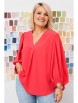 Блузка артикул: 1048.1 коралл от Anastasia - вид 1