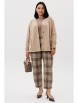 Брючный костюм артикул: 1301 бежевый/клетка от Anastasia - вид 5