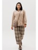 Брючный костюм артикул: 1301 бежевый/клетка от Anastasia - вид 6