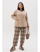 Брючный костюм артикул: 1301 бежевый/клетка от Anastasia - вид 9