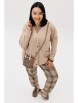 Брючный костюм артикул: 1301 бежевый/клетка от Anastasia - вид 10