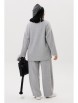 Брючный костюм артикул: 1299 серый меланж от Anastasia - вид 2