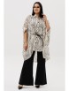 Брючный костюм артикул: 1260.2 молочный/черный от Anastasia - вид 13