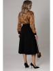 Юбочный костюм артикул: 1306 золото/черный от Anastasia - вид 2