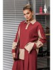 Брючный костюм артикул: 1242.2 бордово-бежевый от Anastasia - вид 9