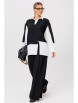 Брючный костюм артикул: 1242.2 черно-белый от Anastasia - вид 13