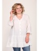 Блузка артикул: 0122А белый от Djerza - вид 1