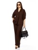 Брючный костюм артикул: 2519/1 темный шоколад от TAITA PLUS - вид 7