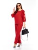 Брючный костюм артикул: 2424/1 красный от TAITA PLUS - вид 4