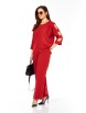 Брючный костюм артикул: 2424/1 красный от TAITA PLUS - вид 5