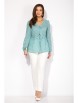 Брючный костюм артикул: М1441БрЛ ментол, белый от Лилиана - вид 5
