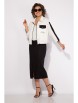 Юбочный костюм артикул: М1455К белый+черный от Лилиана - вид 6