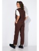 Брючный костюм артикул: М1467 шоколад от Лилиана - вид 7