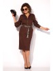 Платье артикул: М1416Н шоколад от Лилиана - вид 1