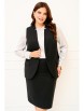 Юбочный костюм артикул: 1827 черный от Ива - вид 9