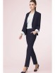 Брючный костюм артикул: 31796-темно-синий+белая блузка от LeNata - вид 1