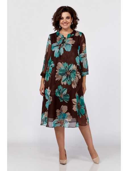 1165 коричневый+бирюза