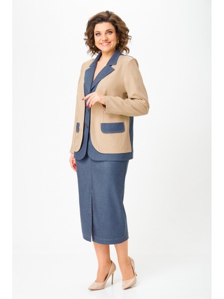 1265 бежевый+джинс