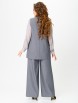 Брючный костюм артикул: 1255 серый от Кокетка и К - вид 2