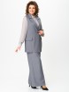 Брючный костюм артикул: 1255 серый от Кокетка и К - вид 14