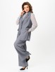 Брючный костюм артикул: 1255 серый от Кокетка и К - вид 17