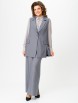 Брючный костюм артикул: 1255 серый от Кокетка и К - вид 1