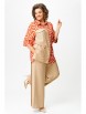 Брючный костюм артикул: 1282 беж+терракот от Кокетка и К - вид 15