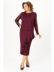 Юбочный костюм артикул: 1336 бордовый от Кокетка и К - вид 9
