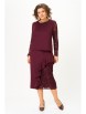 Юбочный костюм артикул: 1336 бордовый от Кокетка и К - вид 1