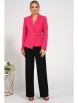 Брючный костюм артикул: 2055 фуксия+черный от AlaniCollection - вид 9