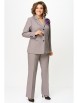 Брючный костюм артикул: 2188 серо-коричневый от AlaniCollection - вид 11