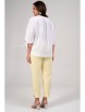 Брючный костюм артикул: 2348 белый+желтый от AlaniCollection - вид 2
