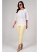 Брючный костюм артикул: 2348 белый+желтый от AlaniCollection - вид 9