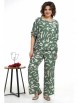 Брючный костюм артикул: 2321 зеленый+молоко от AlaniCollection - вид 1