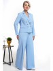 Брючный костюм артикул: 2042 голубой от AlaniCollection - вид 1