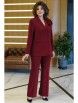 Брючный костюм артикул: 2143 бордо от AlaniCollection - вид 1
