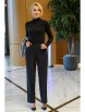 Брючный костюм артикул: 2385 клетка, черный от AlaniCollection - вид 6