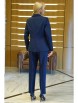 Брючный костюм артикул: 2425 синий+блуза крупный горох от AlaniCollection - вид 2