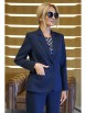 Брючный костюм артикул: 2425 синий+блуза крупный горох от AlaniCollection - вид 7
