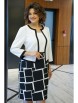 Нарядное платье артикул: 2415 белый+черный от AlaniCollection - вид 7