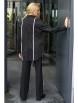 Брючный костюм артикул: 2399 черный+полоска от AlaniCollection - вид 2