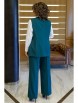 Брючный костюм артикул: 2416 изумруд, белый от AlaniCollection - вид 2