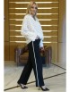 Брючный костюм артикул: 2431 молоко+черный от AlaniCollection - вид 6