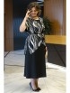 Плательный костюм артикул: 2434 черно-белый+черный от AlaniCollection - вид 9